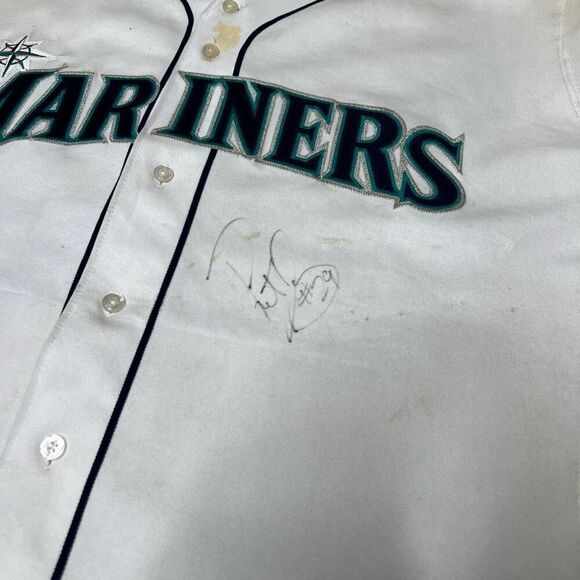 Vintage 90s Seattle Mariners Ducey Autographed Signed Jersey - Picture 3 of 11